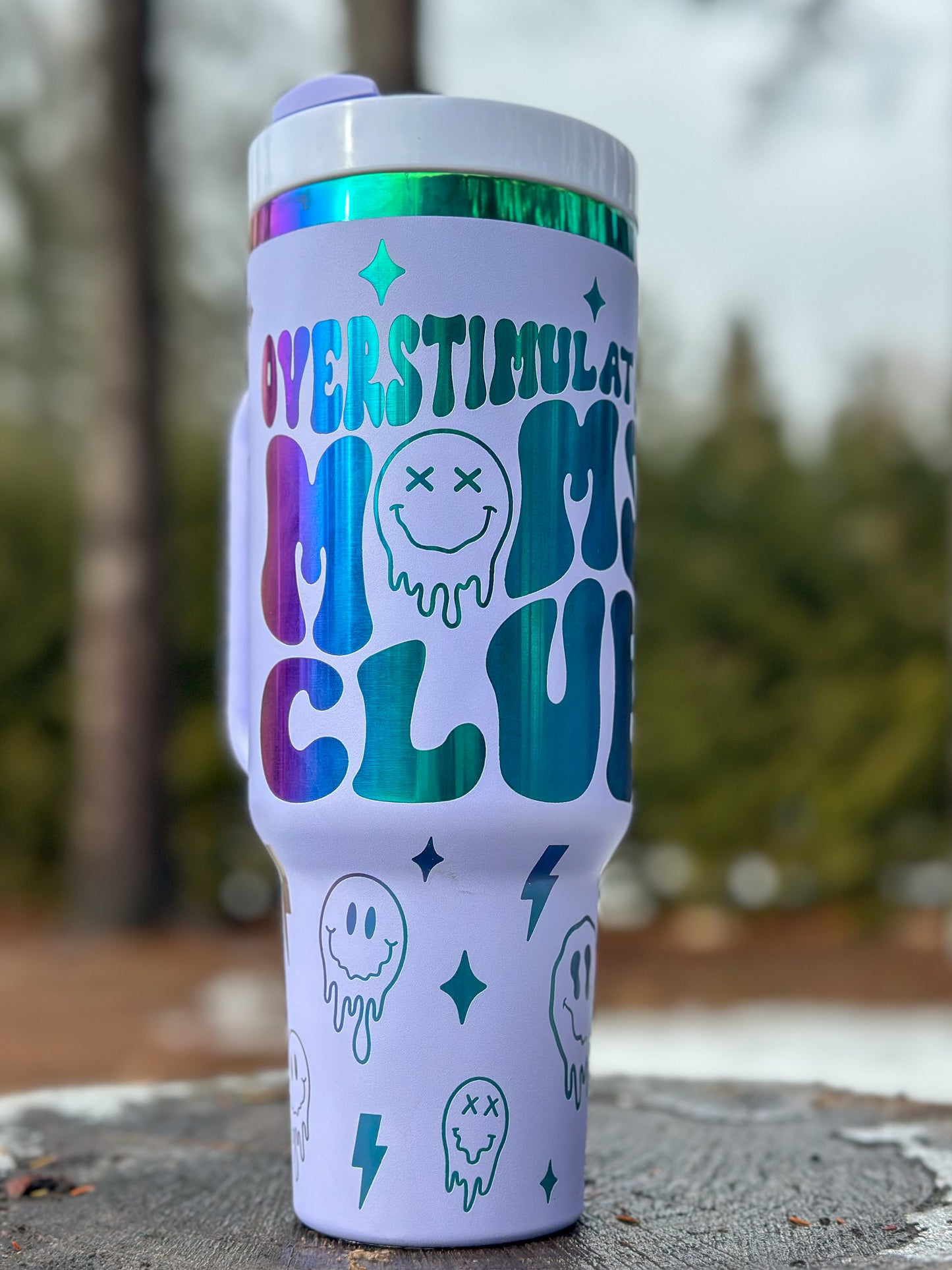 40oz Tumbler w/ Straw - Personalized with Laser Engraving