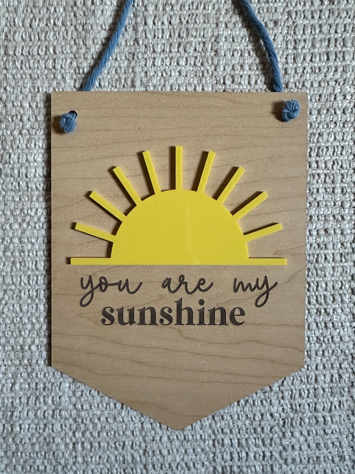 Wooden Pennant Flag Wall Decor - Nursery Decor - Kids Room Decor