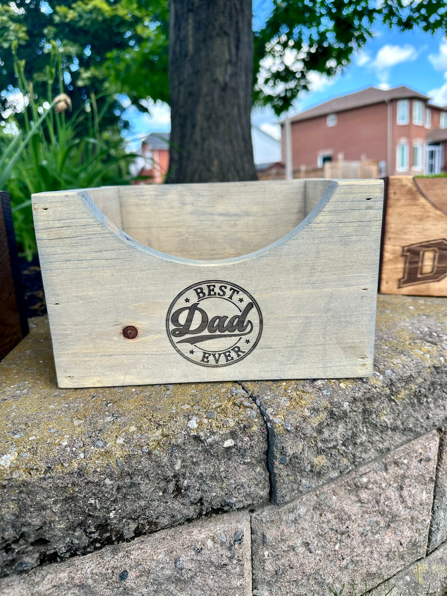 Wooden Hat Box