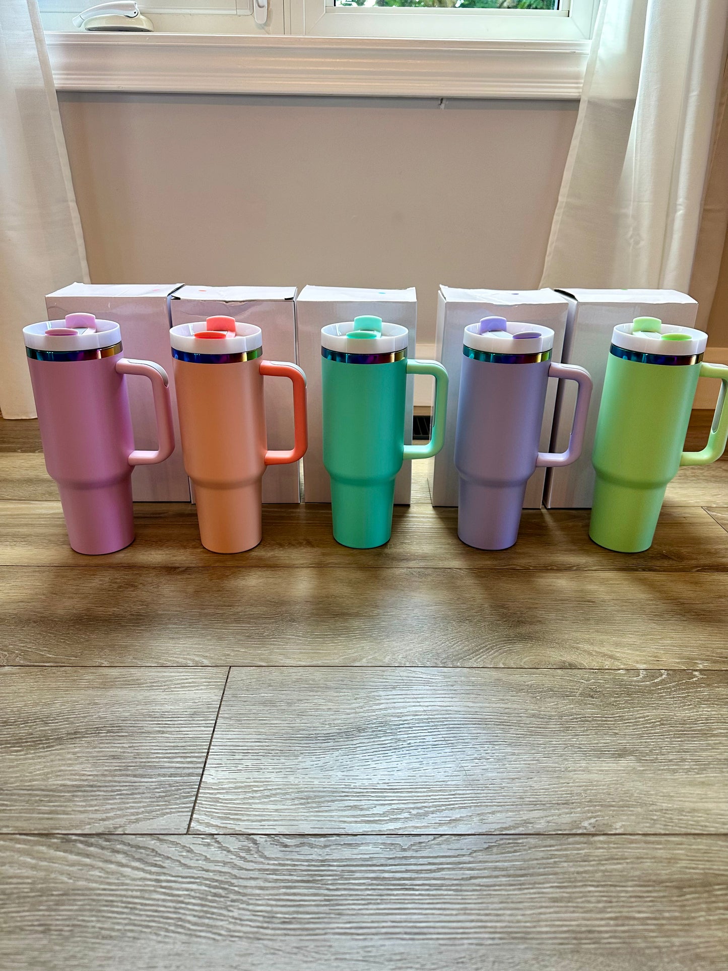 40oz Tumbler w/ Straw - Personalized with Laser Engraving