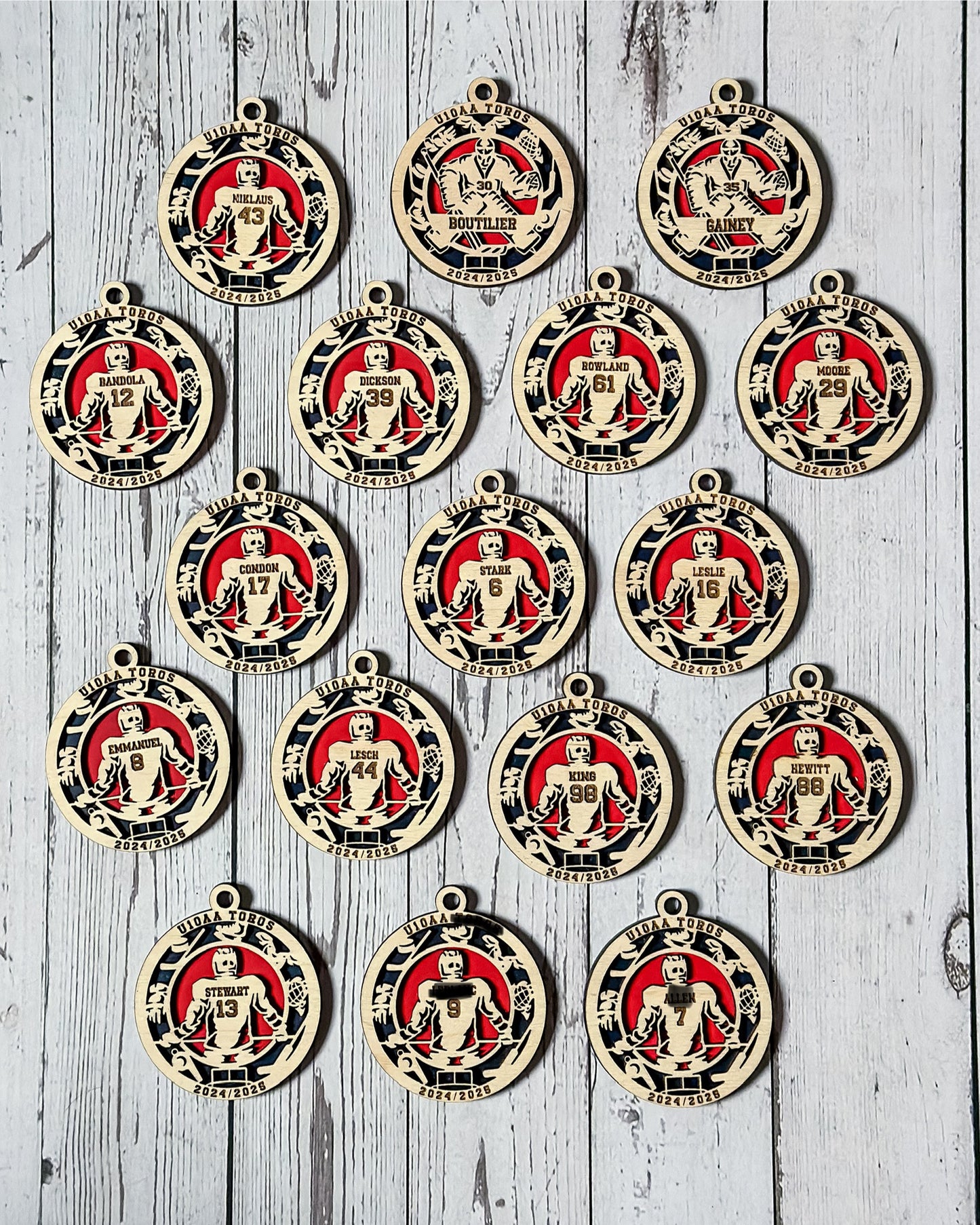 Personalized Hockey Ornament