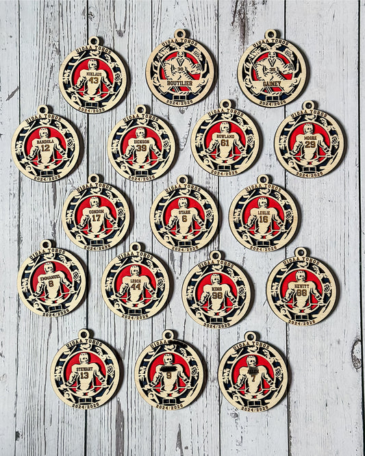 Personalized Hockey Ornament