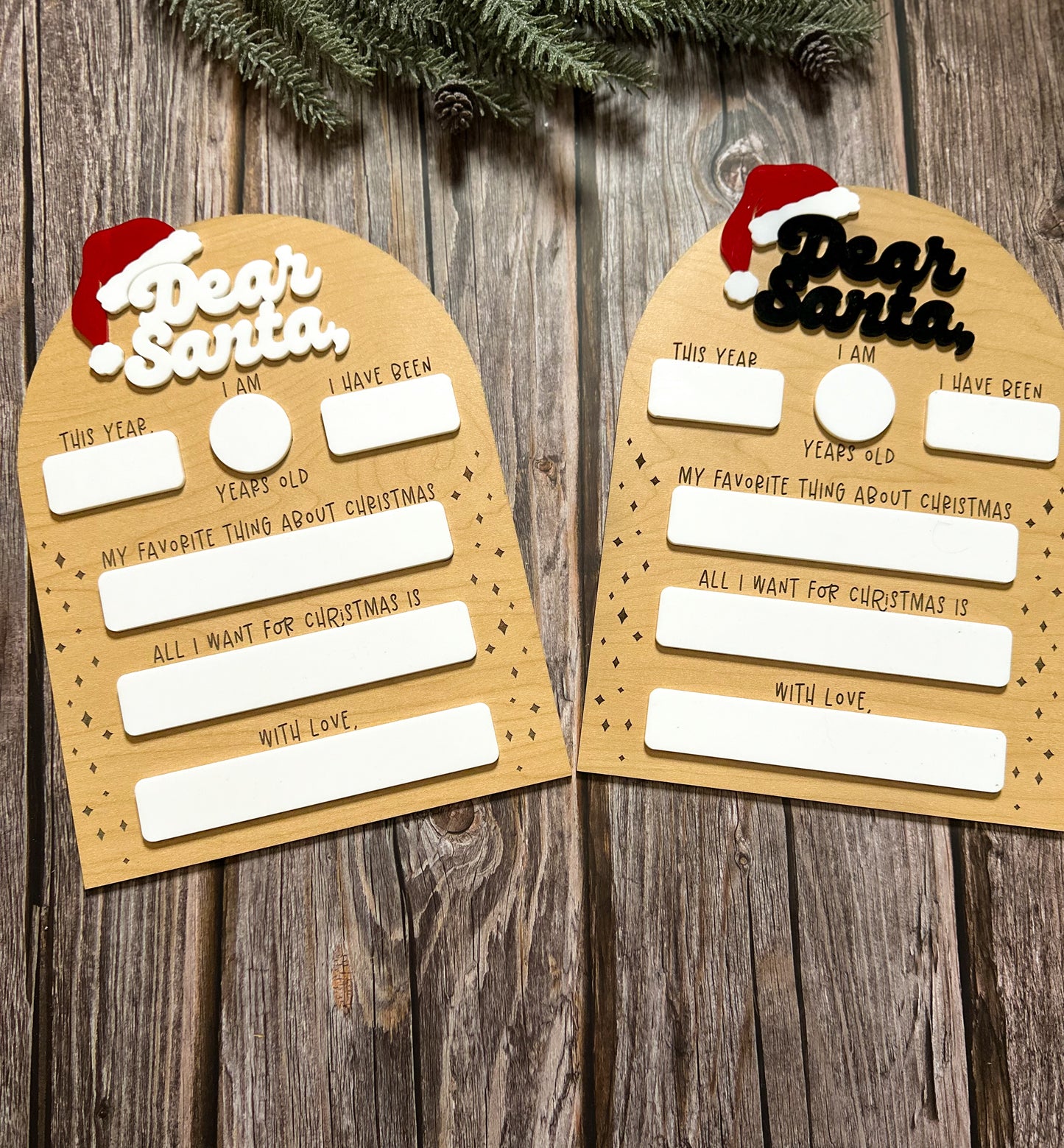 Dear Santa Board – Reusable Christmas Wish Board for Kids