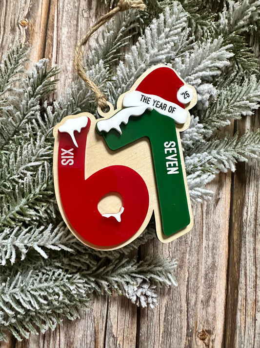 “Six Seven” Meme Ornament