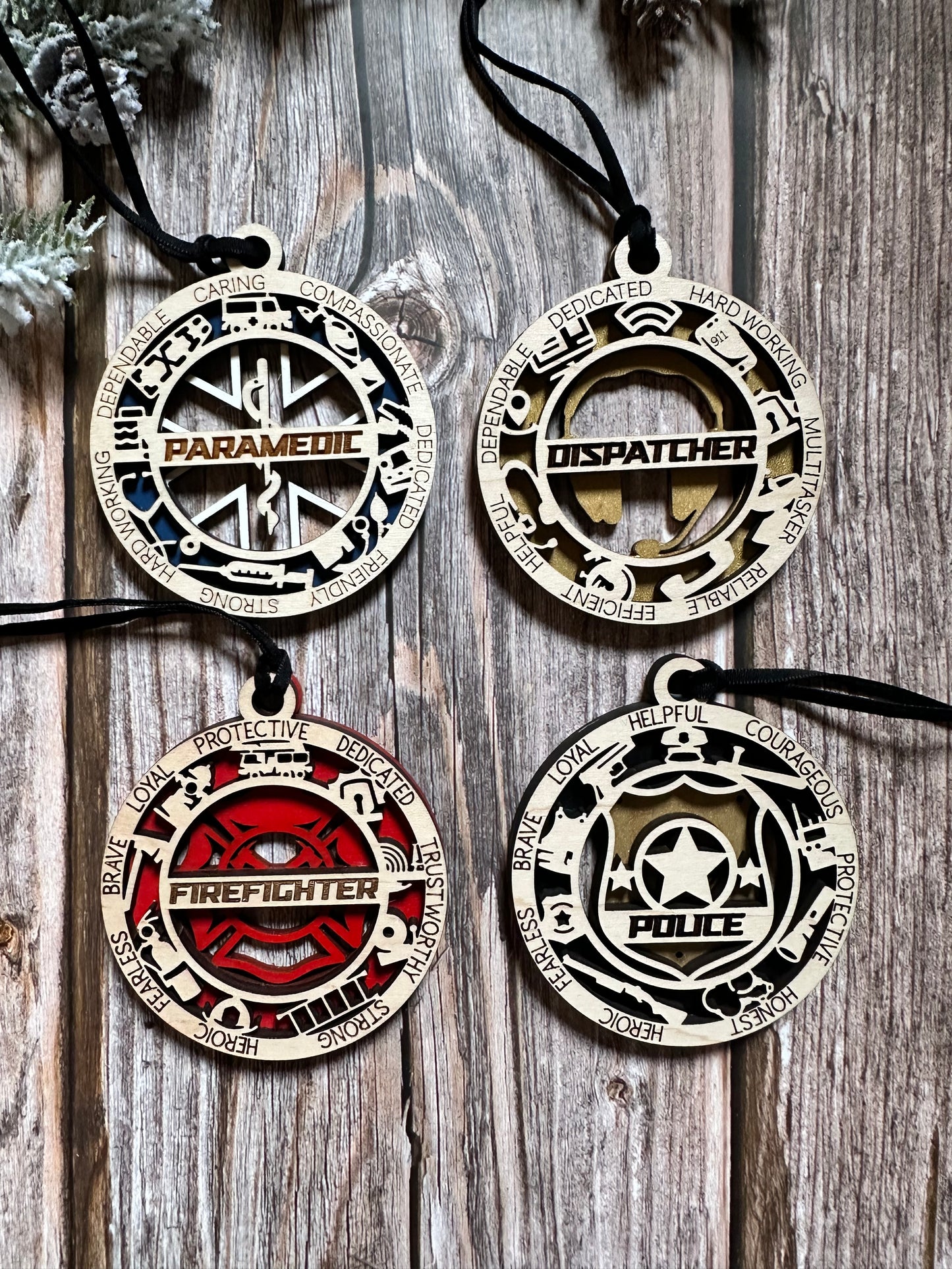 First Responder Ornaments