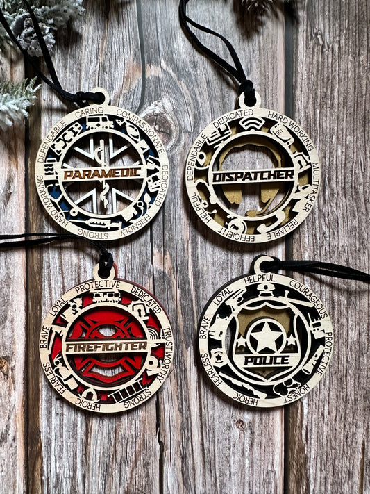 First Responder Ornaments