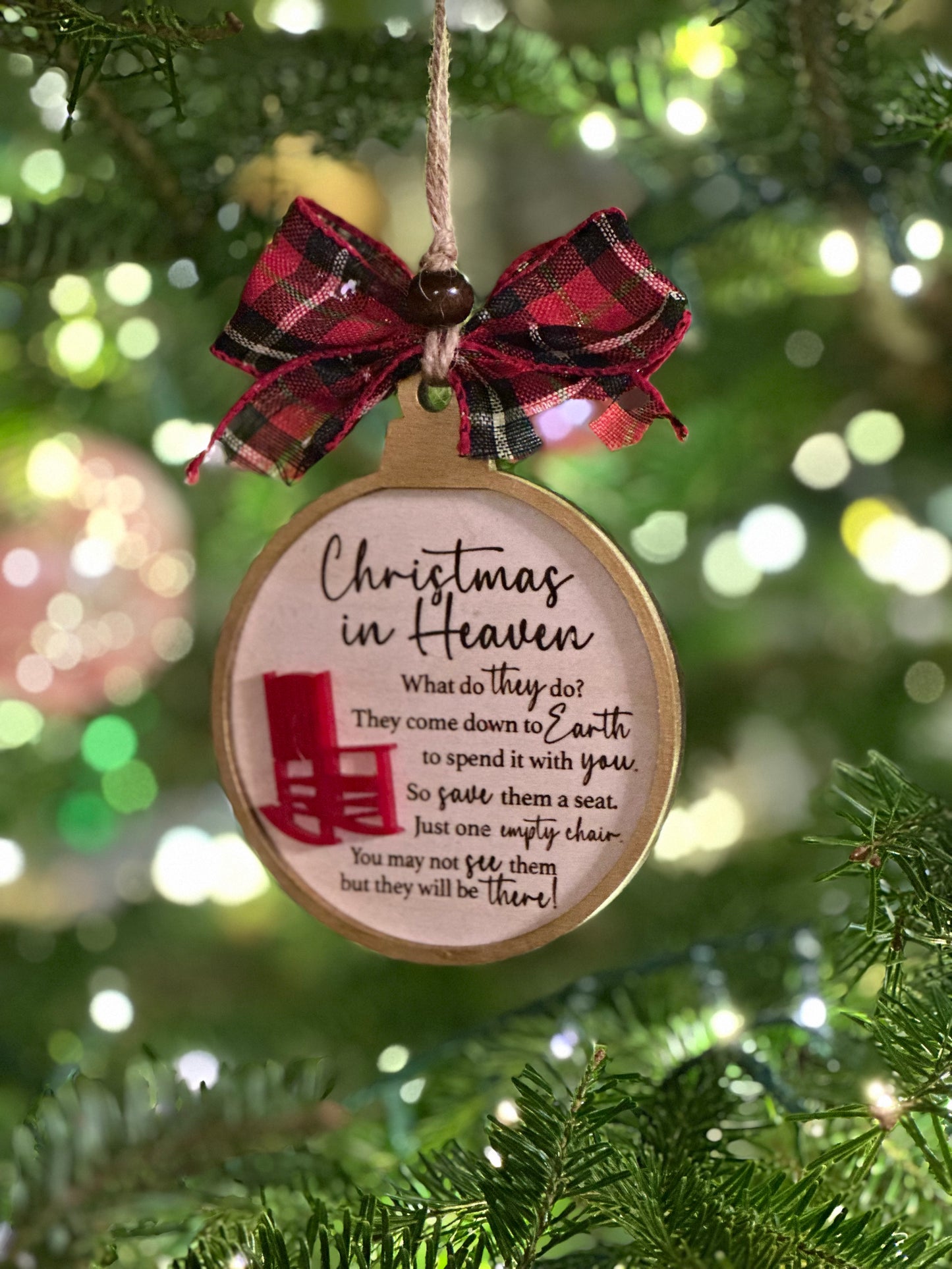 Christmas in Heaven Memorial Ornament