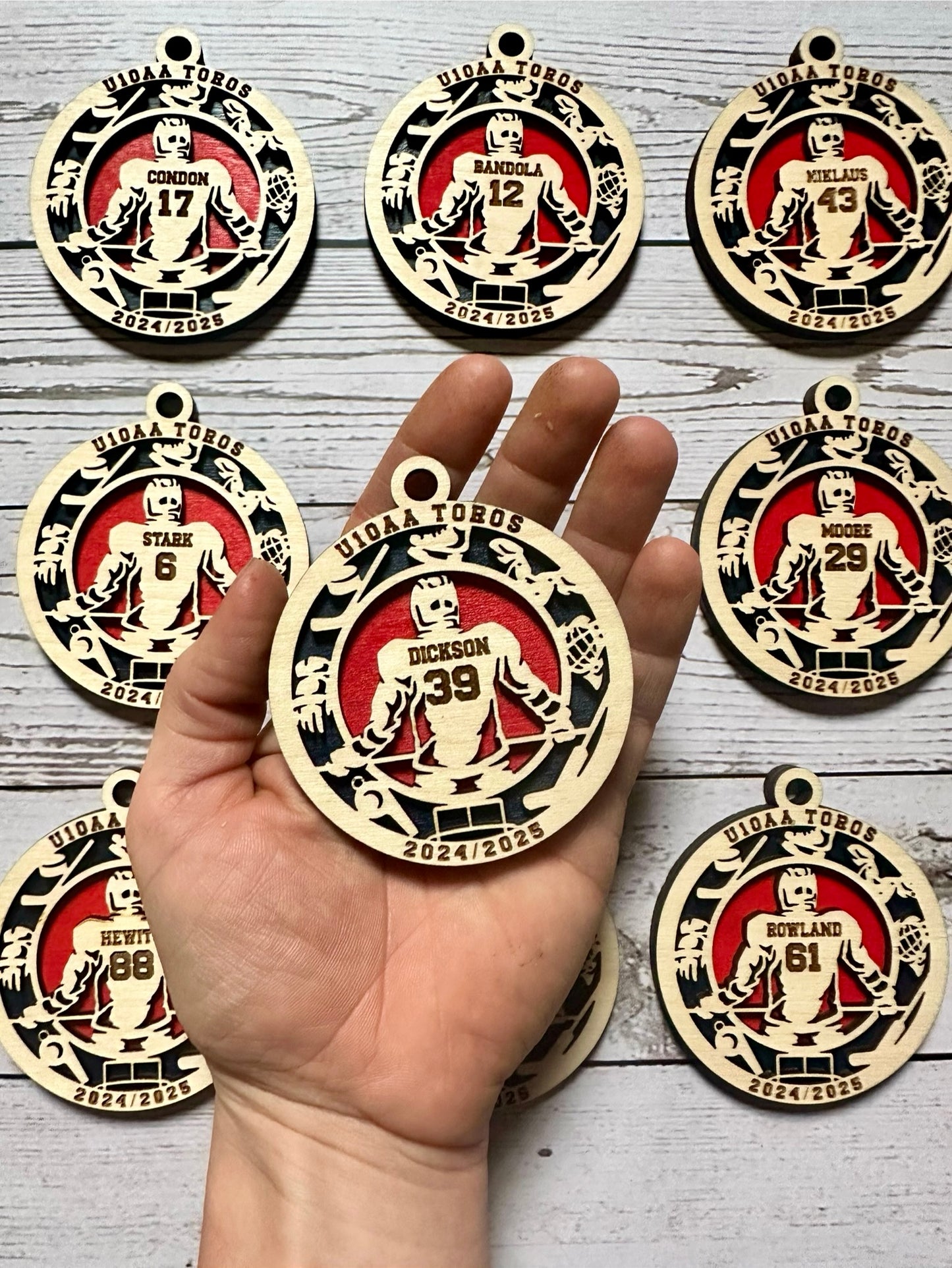 Personalized Hockey Ornament