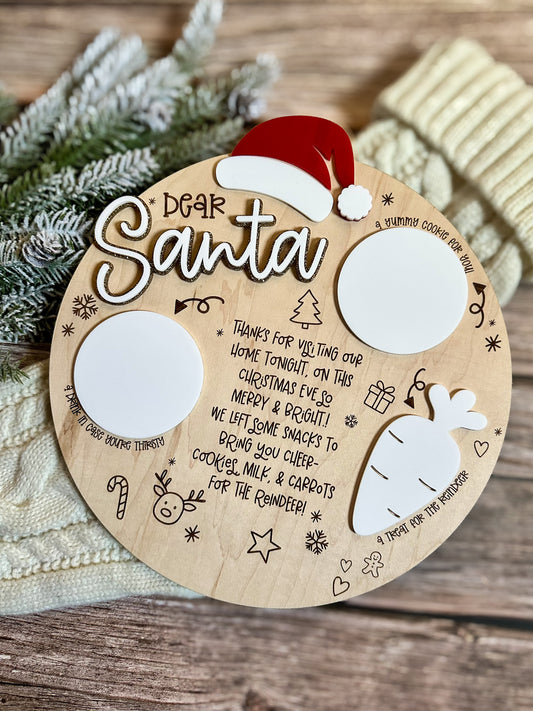 Milk and Cookies for Santa Board
