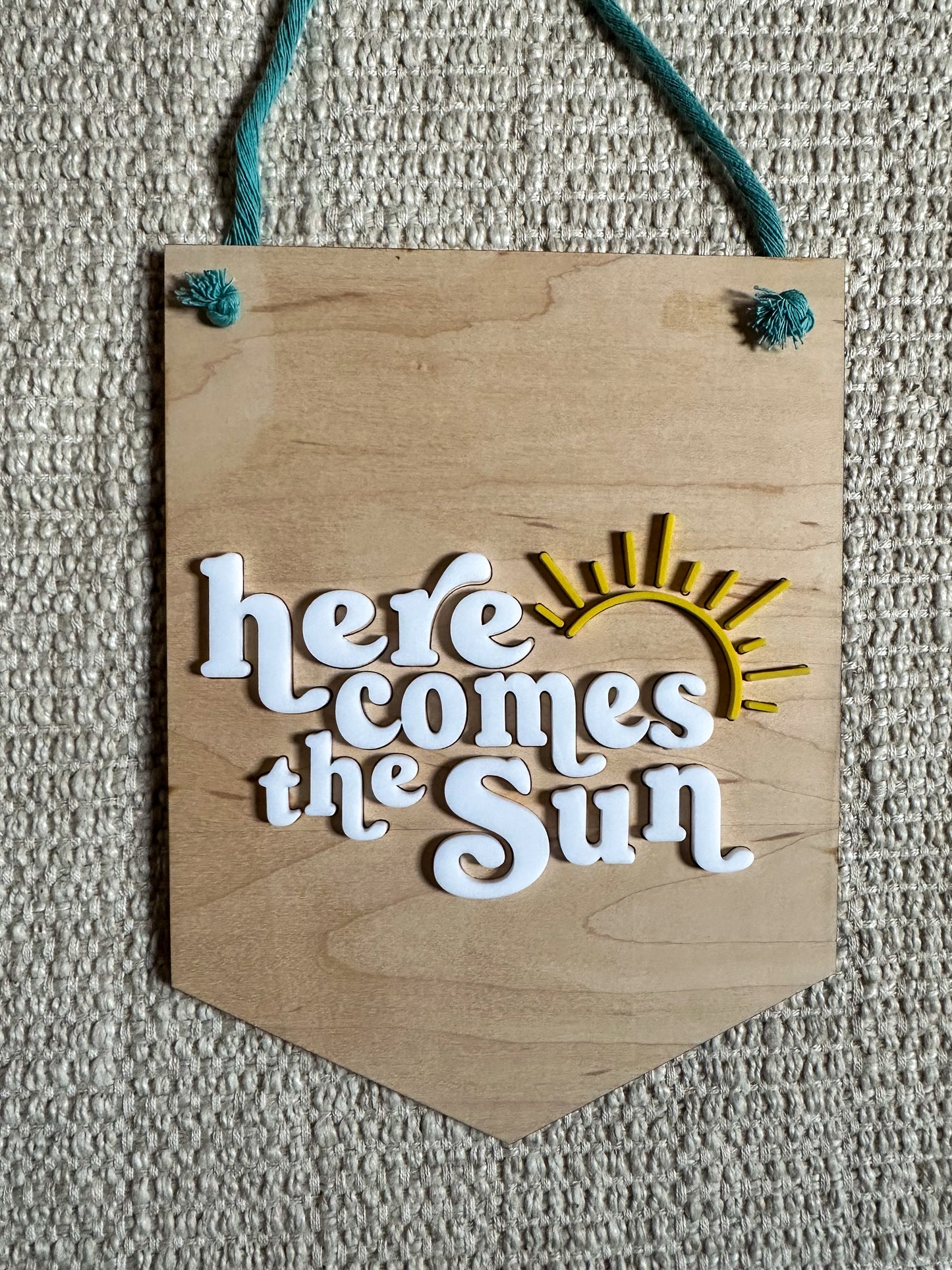 Wooden Pennant Flag Wall Decor - Nursery Decor - Kids Room Decor